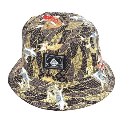 

Newest Soft Embroidery Floral Double Side Summer Fishing Sun Bucket Hat For Man Women Outdoor Sports Hip Hop Cap