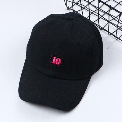 

2009 Baseball Cap for Men&Women Spring New Korean Edition Creative Embroidered Digital Duck Tongue Cap Curved Corner Dome Cap