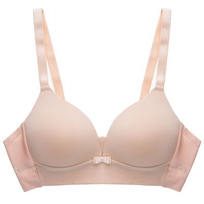 

Seamless Women Bras Fashion Girls Push Up Lingerie Sexy Thin Section Bow Gathered Bra