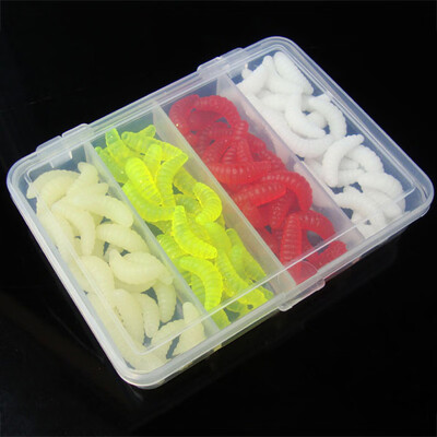 

100PCS 2cm Soft Plastic Glow Soft Lure Baits Worms Glow Shrimps Fishing Lures For Fishing Tackle
