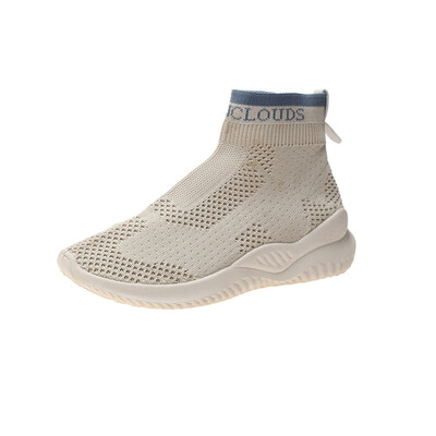

Mhysa 2019 Women Shoes Autumn Sneakers Flyknit Female Vulcanized Shoes Casual Slip On Flat Shoe Mesh Soft Walking Footwear