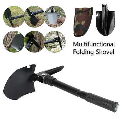 

Portable military garden tools multifunction folding shovel survival camping shovel outdoor cleaning tool