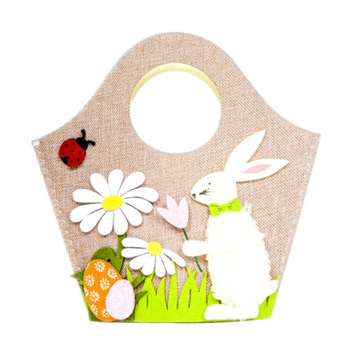 

Easter Decoration Party Supplies Kids Candy Egg Toy Gift Storage Bag Handbag Easter Egg Rabbit Flower Handbag Home Decor
