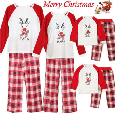 

Family Matching Christmas Pajamas Set Sleepwear Nightwear Pyjamas Pjs Outfits