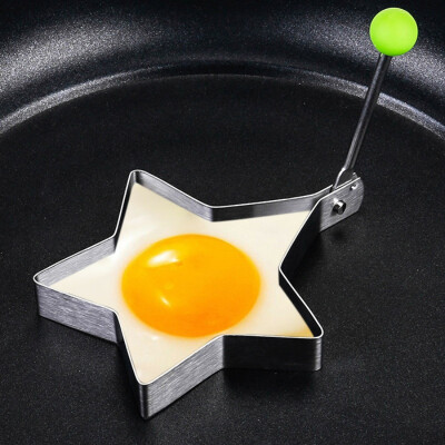 

Stainless Steel Fried Egg Mold With Non-Stick Convenient Handle Egg Ring Egg Shaper Mold Pancake Cooking Kitchen Tools