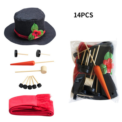 

13141516 Pcs Snowman Kit Winter Holiday Outdoor Toys Christmas Gift Snowman Dress Up
