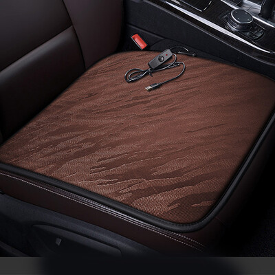 

Car Heating Seat Cushion Heaters Warmer Pad USB 2A Interface Non Slip 12V Decor
