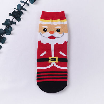 

Christmas Santa Claus Socks Women Cotton Short Elk Winter Socks Cartoon Deer Snow Man Kawaii Autumn Winter Ankle Socks