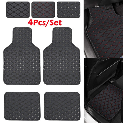 

4Pcsset Anti-Slip Car Floor Mats Universal Front & Rear Liner Waterproof All Weather Universal Auto Floor Mat Car Accessories