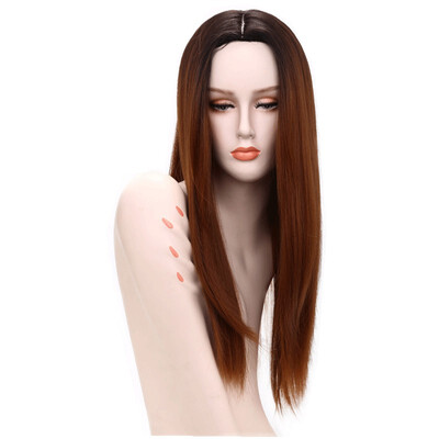 

Amazing Star Ombre Gray Long Wave Wigs for White Women High Density Black Wig Heat Resistant Synthetic Hair Wigs