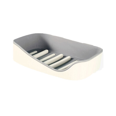 

Toponeto Wall-Mounted Soap Box Holder Bathroom Storage Box Drain Soap Dish Sucker