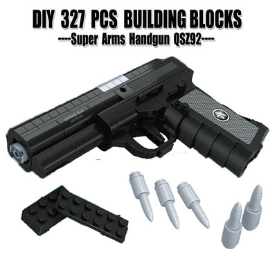 

Enlighten DIY 327 PCS ABS Plastic Arms Handgun Building Blocks Kids Toy Weapon Gun Bricks Compatible With Lego For Children