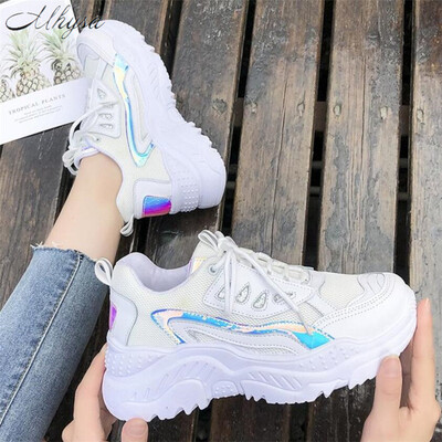 

Mhysa 2019 Women Sneakers Fashion Casual Shoes Woman Comfortable Breathable Mesh Flats Female Platform vulcanized shoes T1092