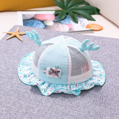 

Baby Hat Summer Baby Boys Girls Toddler Floral Print Bucket Hats Hollow Caps Reversible Sun Headwear Hat for Girls
