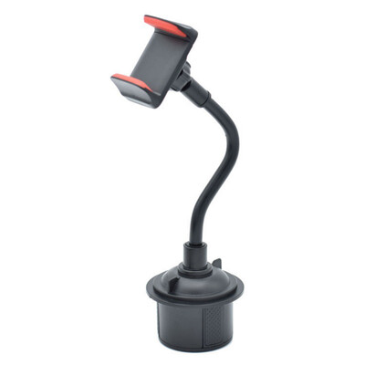 

Water Cup Long Hose Mobile Phone Bracket Black Car Shockproof Square Scratching