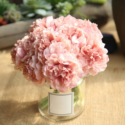 

Silk Hydrangea Flower Artificial Peony Household Table Decoration Festive Party Supplies