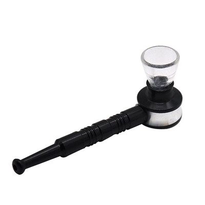 

Fashion Luxury Aluminum Smoking Herb Pipe 102MM Bowl Easy Removable Cleaning Metal Carbon Filter Tobacco Pipe Accessories
