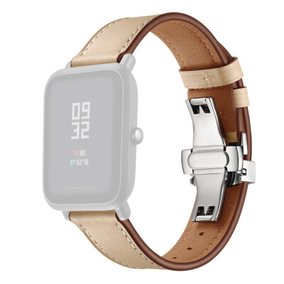 

〖Follure〗QuickRelease Softer Premium Leather Strap Replacement Band For Huami Amazfit Bip