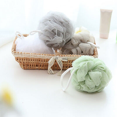 

〖Follure〗4Pcs Bath Shower Sponge Loofahs Mesh Pouf Body Shower Ball