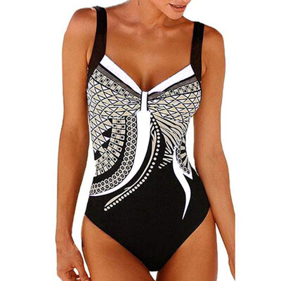 

Swimwear 2019 New Arrivals Women Swimwear Bikini Push-Up Print Sexy Backless Bathing Beachwear Siamese Bathing Suits