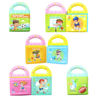 

Baby Shower Bath English Cartoon Animal Cloth Book Early Educational Games Toy Christmas Birthday Gifts for Kids Children