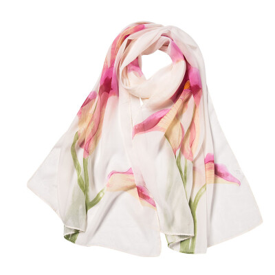 

Gobestart Fashion Women Flower Printing Long Soft Wrap Scarf Shawl Scarves