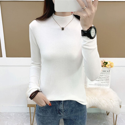 

Sweater Women Long Sleeve Turtleneck Winter Autumn Sweaters Solid Korean Fashion Female Pullover Jumper Truien Dames