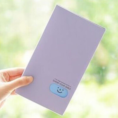 

Candy Color Business Card Album Smiling Face Name Card Book Creative Photo Card Id Card Holder Card Album