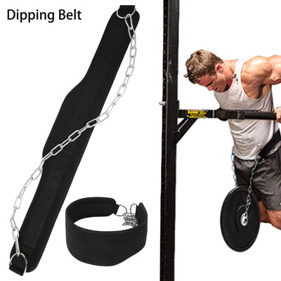 

Willstar Kipping Pull Up Weight Belt with Chain Gym Fitness Back Support DipDipsUps