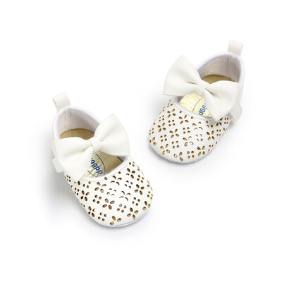 

2018 Toddler Newborn Baby Girl Shoes Crown Floral Princess First Walkers Soft Sole Anti-Slip Prewalker For Baby Girls