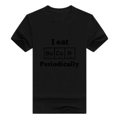 

Funny Bacon Gift Science I Eat Bacon Periodically T-Shirt Top