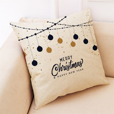 

Gobestart Christmas Pillow Case Art Cotton Linen Sofa Car Throw Cushion Cover Home Decor