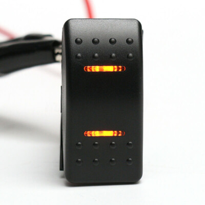 

LED Display DPDT Switch ABS Double Terminal Rocker For Car Motorcycle Off-road