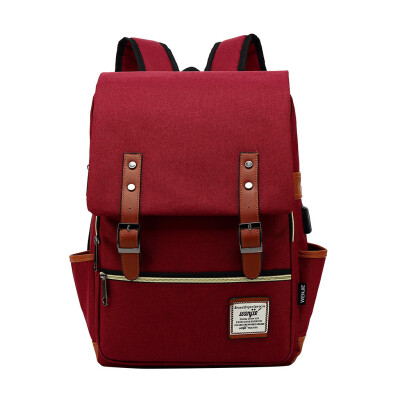 

Tailored Men & Women Fashion Big Travel Backpack USB Retro Canvas Student Bag Backpack