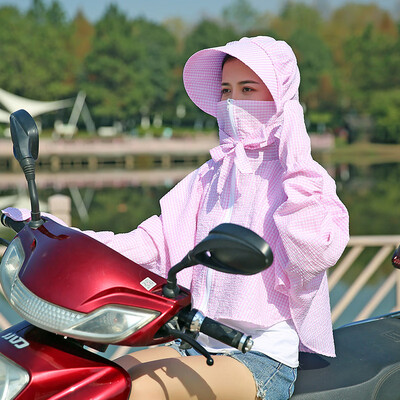 

Spring&Summer 2019 New Short Hat Sunscreen Clothes Womens Lattice Zipper Windbreak Dust-proof Skin Windshield Coats Wholesale