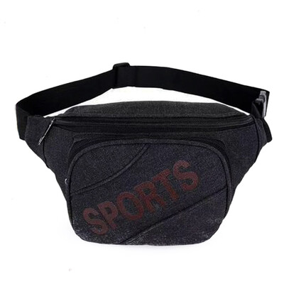 

Tailored Fashion Neutral Solid Color Zipper Messenger Bag Chest Bag Waist Bag Phone Bag