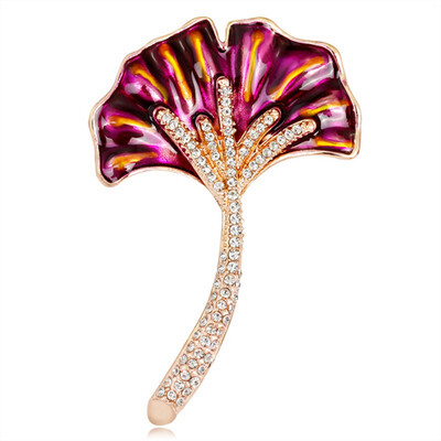 

Enamel Brooch Carton Fruit Ginkgo Alloy Brooches Corsage For Women Scarf Pin Men Jewelry
