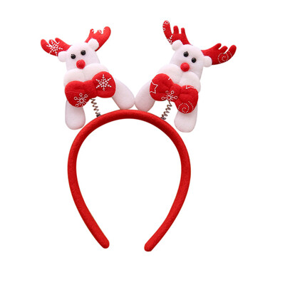 

Tailored Hot Christmas Headband Santa Xmas Party Decor Double Hair Band Clasp Head Hoop