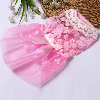 

Small Dog Princess Dress Spring Summer Pet Puppy Clothes Skirt For Teddy