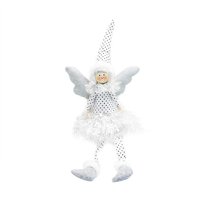 

Toponeto Christmas Angel Doll Christmas Long Feet Doll Decoration Home Party Ornament