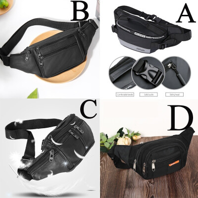 

Mens Waterproof Waist Bag Belt Bag Hip Belt Pouch Genuine Leather Travel Purse