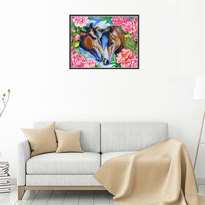 

Toponeto 5D Embroidery Paintings Rhinestone Pasted DIY Diamond Painting Cross Stitch