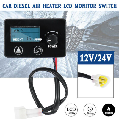 

Car LCD Monitor Diesel Air Track Parking Heater Switch Control Controller 1224V