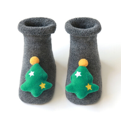

Cotton Baby Girls Boys Kids Socks Spring Winter Autumn Children Cartoon Terry Elk Santa Claus Christmas Baby Socks