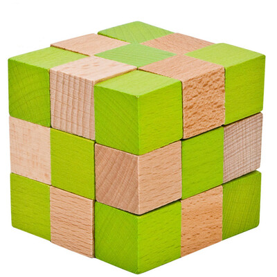 

〖Follure〗Wooden Toy IQ Brain Teaser Adults Educational Kids Puzzle Game Intelligence game