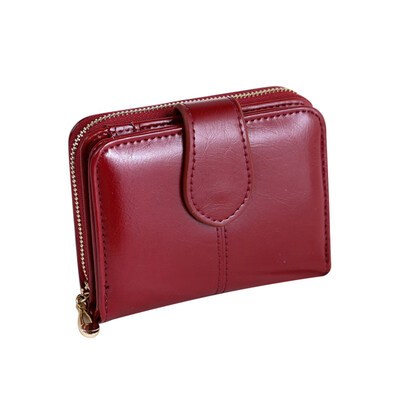 

Vintage Faux Leather Women Wallet Small Card Holder Short Purse Christmas Gift