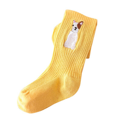 

Autumn Children Toddler Baby Girls Soft Pants Leggings Socks Children Cute Stretchy Embroidery Animal Print Bottoms