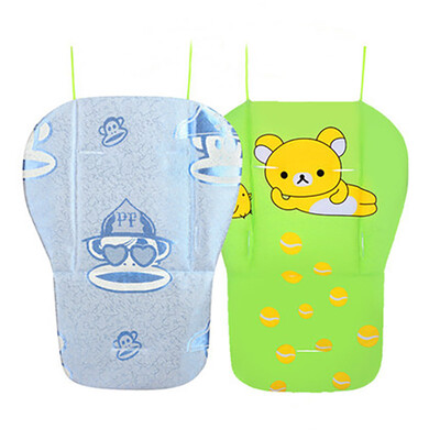 

3 Colors Newborn Baby Stroller Cartoon Cotton Pad& Seat Cushion Dual-use Mat Kids Children Activity Baby Stroller Accessories