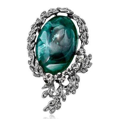 

Vintage color stone brooches For Women Charm Colorful Fashion Jewelry