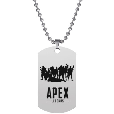 

New Game APEX Legends Necklaces Dog Tag Stainless Steel Pendant Necklace Beaded Chain Jewelry Gift For Women And Men Fans